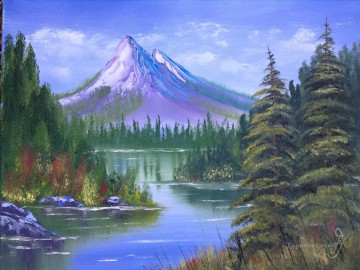 Simple and Cheap Painting - Sierra Mountains Bob Ross freehand landscapes